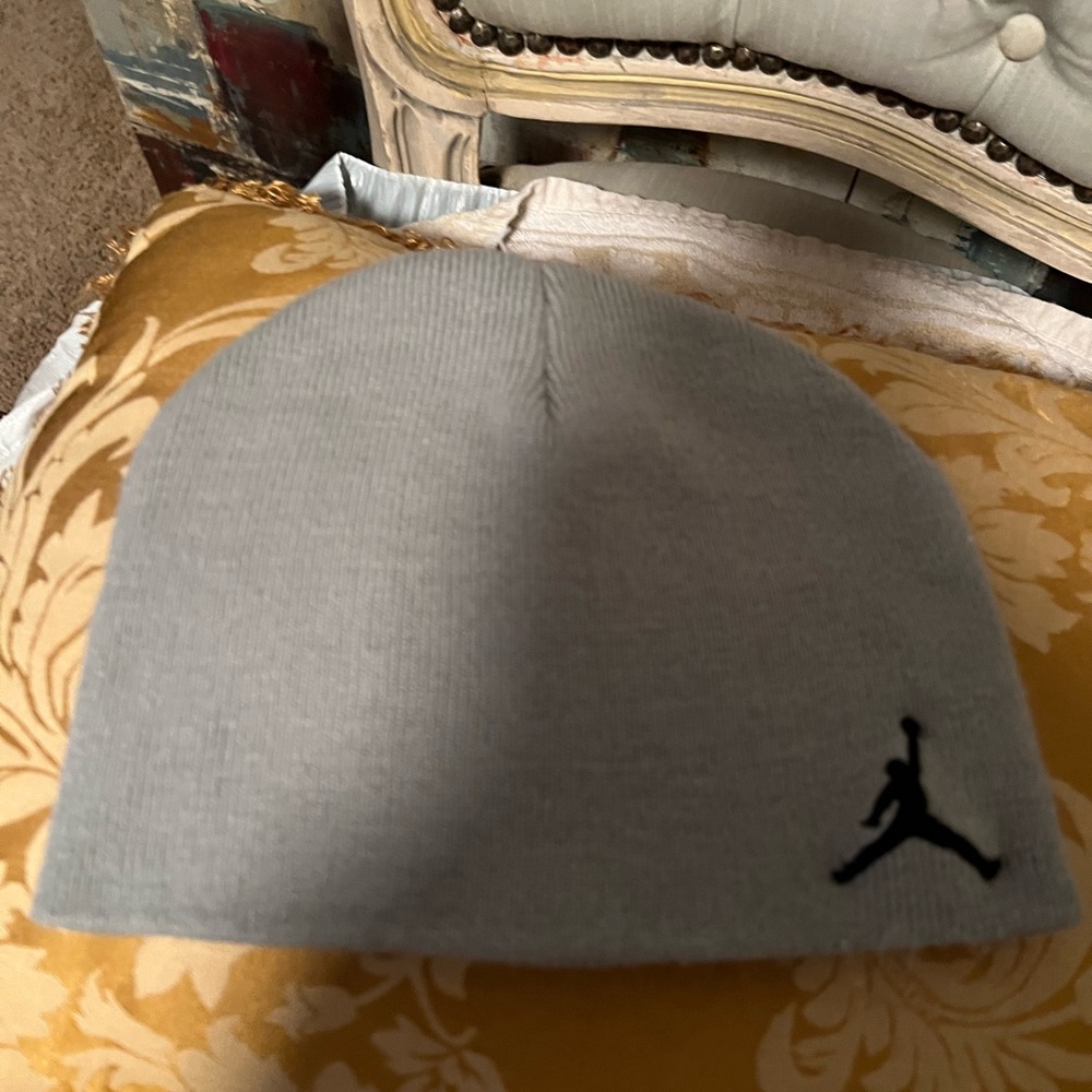 Jordan Gray Beanie Hat OSFA